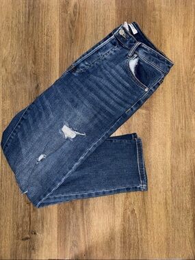 Forever 21 Men's Dark Blue Slim Straight Jeans